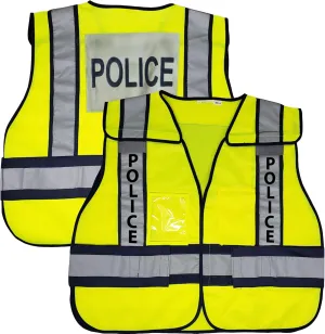 VIEWBRITE Reflective Class 2 Fire Vest Lime Green - 5 Point Breakaway High Visibility Yellow Fire Fighter Vest