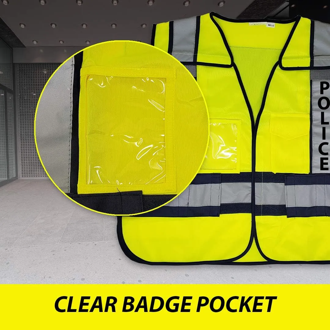 VIEWBRITE Reflective Class 2 Fire Vest Lime Green - 5 Point Breakaway High Visibility Yellow Fire Fighter Vest