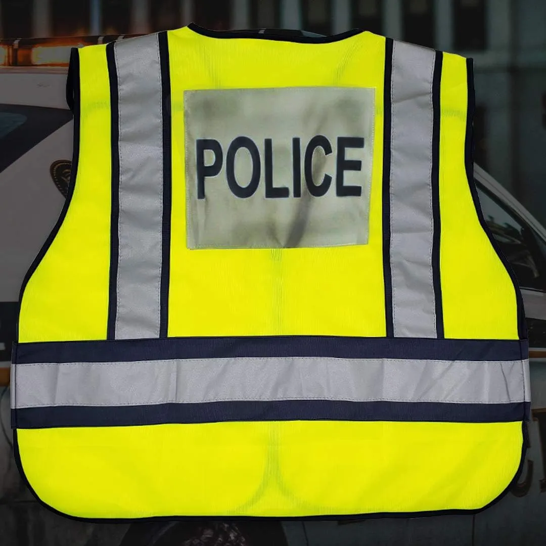 VIEWBRITE Reflective Class 2 Fire Vest Lime Green - 5 Point Breakaway High Visibility Yellow Fire Fighter Vest