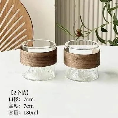 Vintage Heat-Resistant Guanshan Coffee Cups Set - Elegant Glass Drinkware