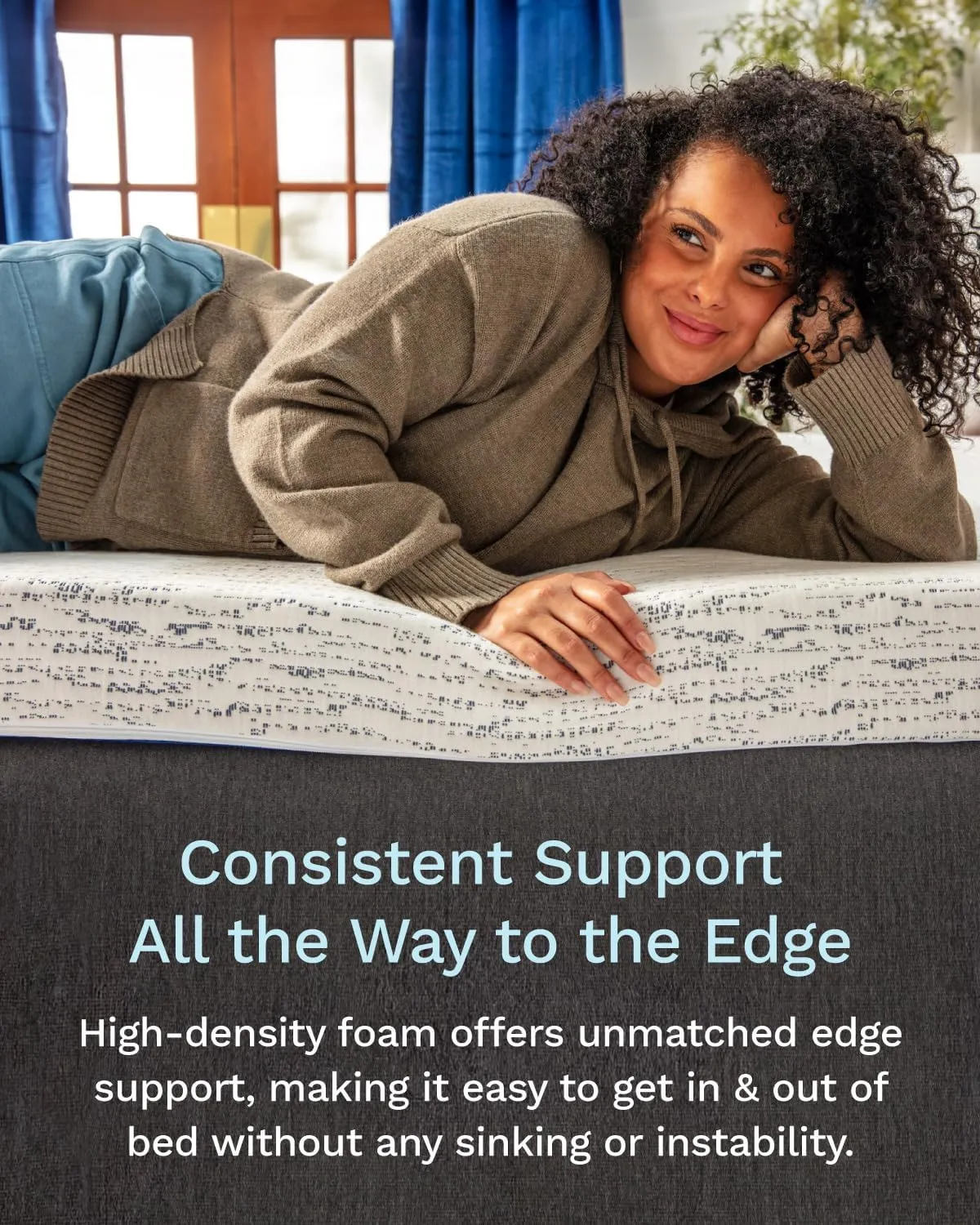 ViscoSoft 3 Inch Memory Foam Mattress Topper Cal King - Select High Density Ventilated Mattress Pad - Premium Removable Rayon Cover