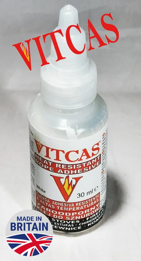 VITCAS Rope Adhesive Glue Seal Heat Resistant Glue 30ml White or Black
