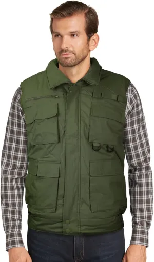vkwear Men's Premium Multi Pocket Zip Up Military Fishing Hunting Utility Tactical Vest