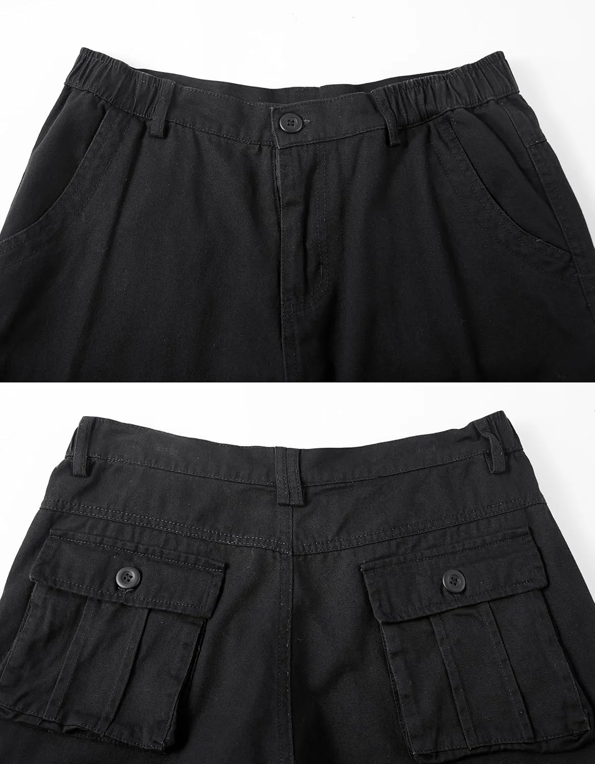 VtuAOL Men's Cargo Shorts for Men Casual Cotton Fishing Hiking Shorts with Multi Pockets