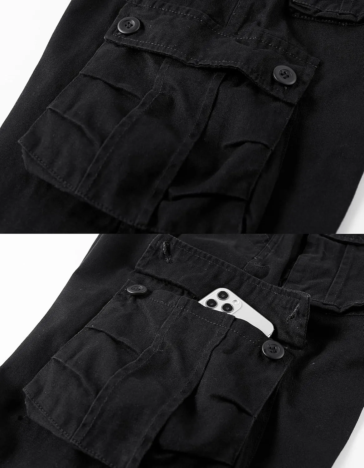 VtuAOL Men's Cargo Shorts for Men Casual Cotton Fishing Hiking Shorts with Multi Pockets