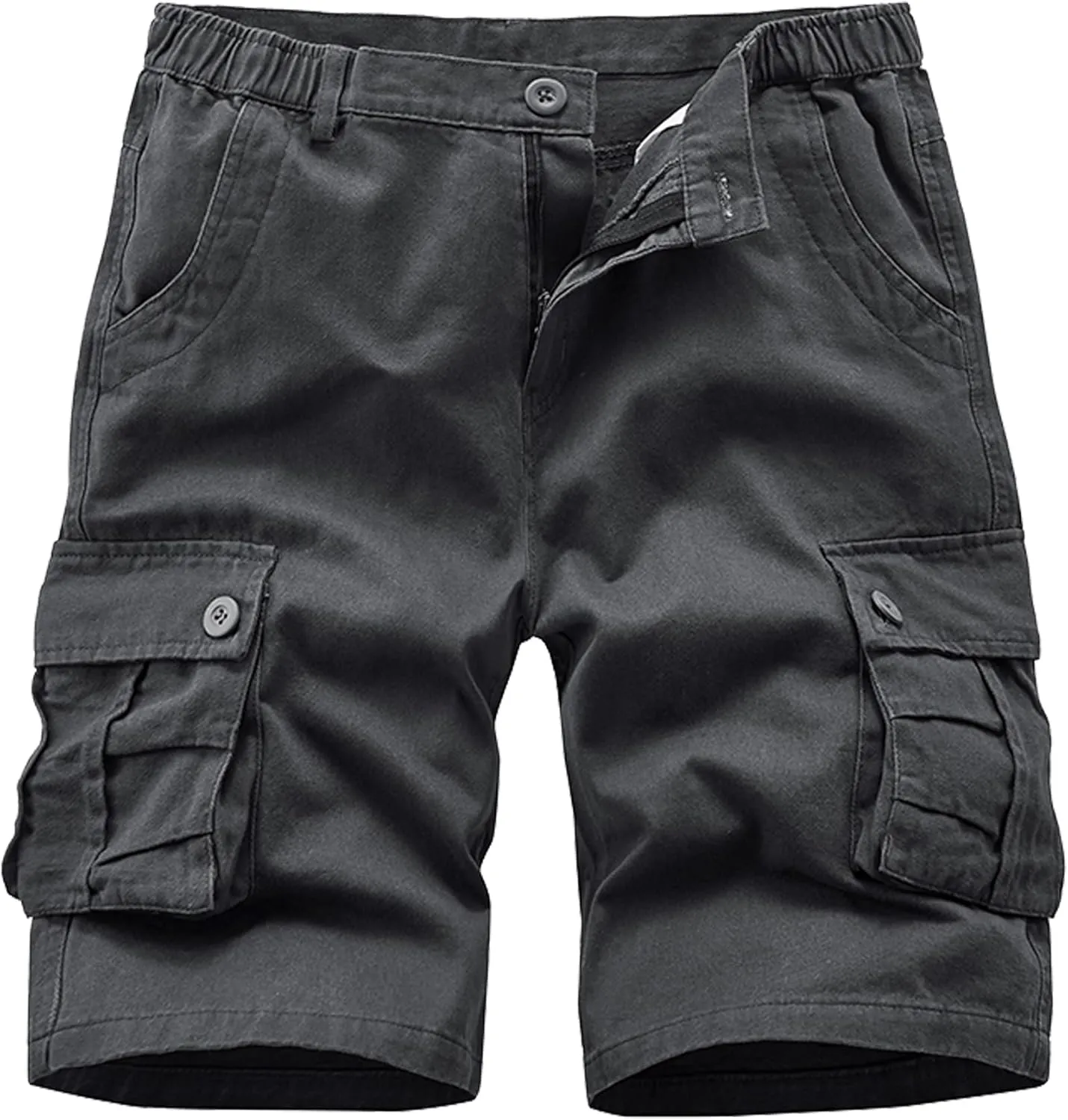VtuAOL Men's Cargo Shorts for Men Casual Cotton Fishing Hiking Shorts with Multi Pockets