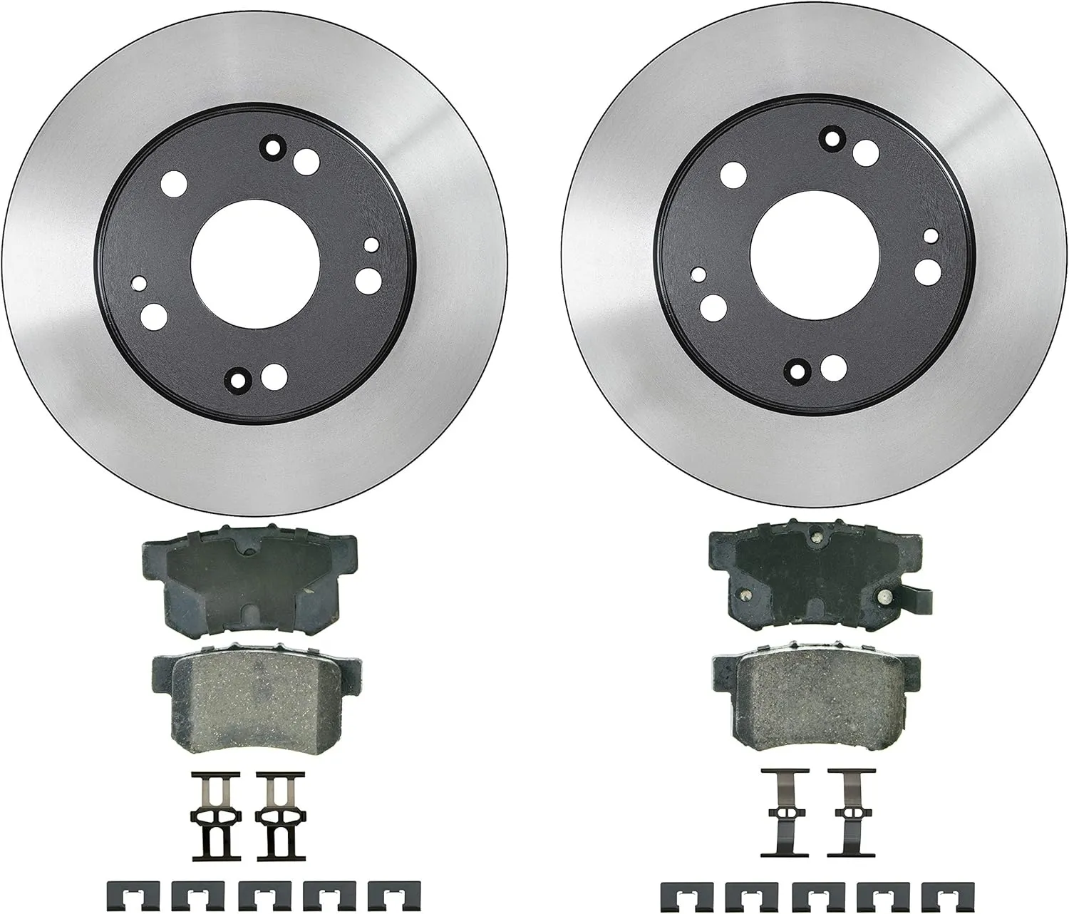 Wagner QS ZD537VK3 Brake Pad & Rotor Kit with Hardware, Rear, Fits 2012 Honda Civic and other vehicles