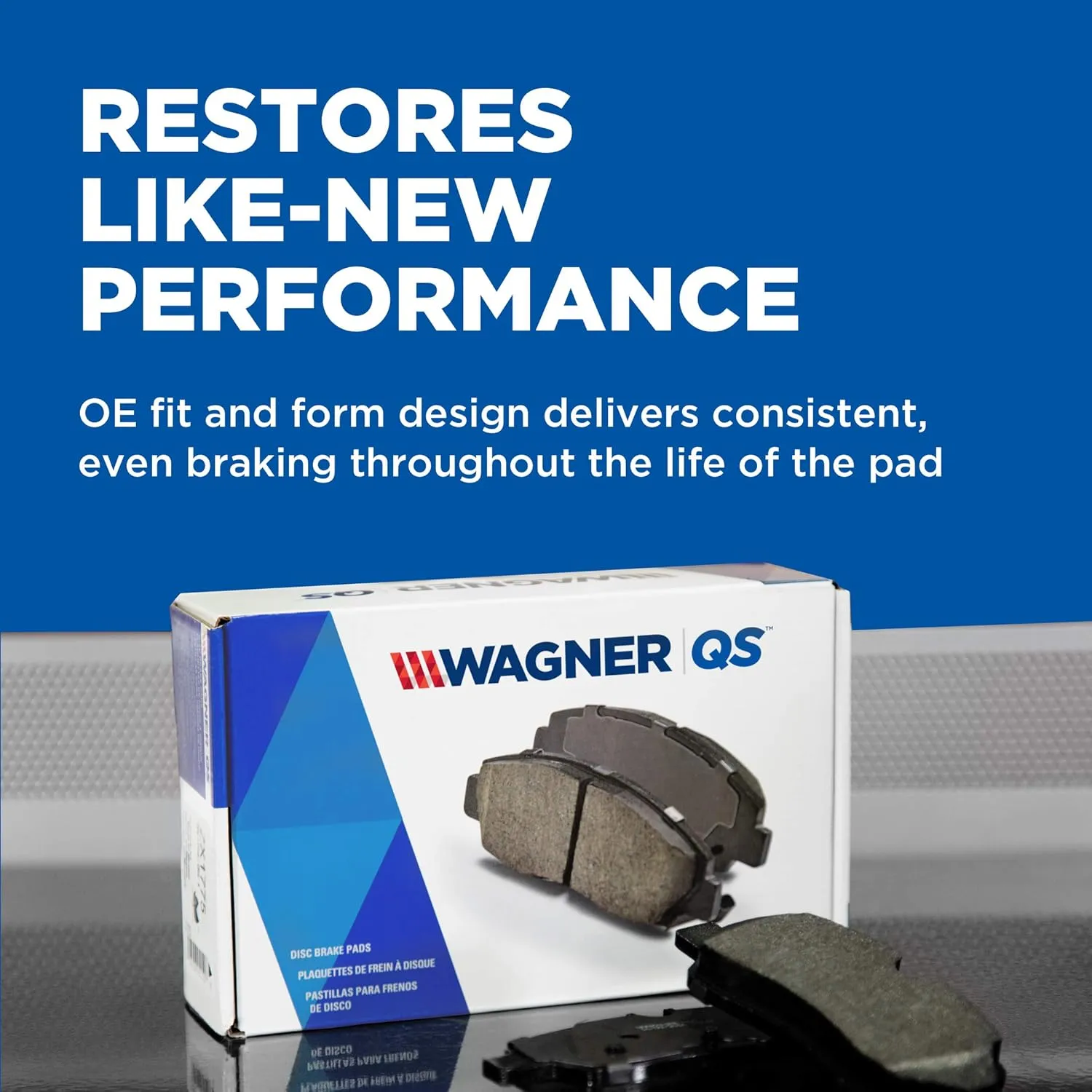 Wagner QS ZD537VK3 Brake Pad & Rotor Kit with Hardware, Rear, Fits 2012 Honda Civic and other vehicles