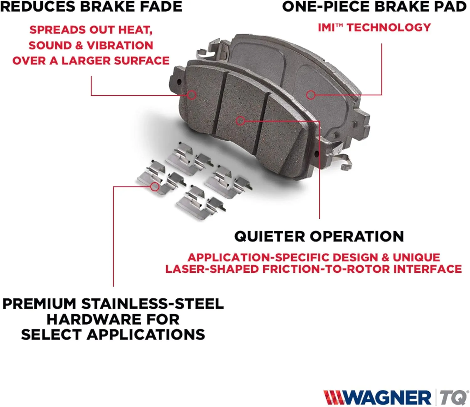 Wagner ThermoQuiet QC430 Ceramic Disc Brake Pad Set