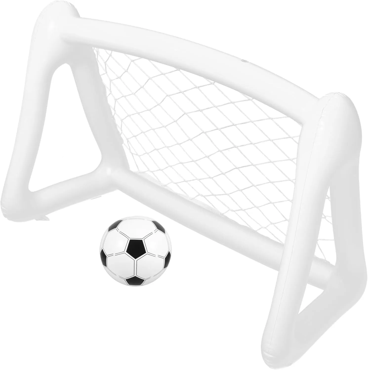 Wakauto 1 Set Inflatable Soccer Goal for Portable Backyard Training Equipment Easy to Install for Family Interaction and Outdoor Play Football Practice for All Ages