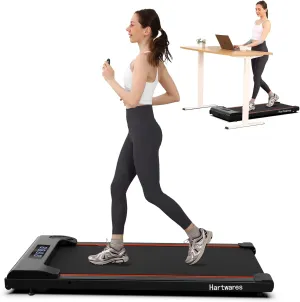 Walking Pad Under Desk Treadmill, 2.5HP Brushless Motorized Electric Walking Treadmill for Home, 2 in 1 Small Running Jogging Machine for Home Office, 265 Lbs Capacity