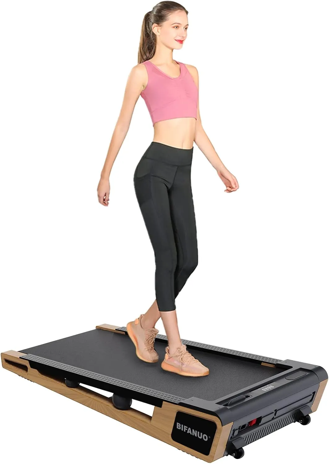 Walking Pad Under Desk Treadmill Small Compact Walking Treadmill with Incline 5° Fit Standing Desk