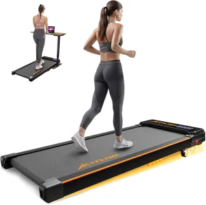 Walking Pad with Incline, Portable Treadmill for Home, 4 in 1 Walking Pad Incline with Remote Control 265LB Capacity, 2.5HP Compact Treadmill with LED Display for Walking and Running