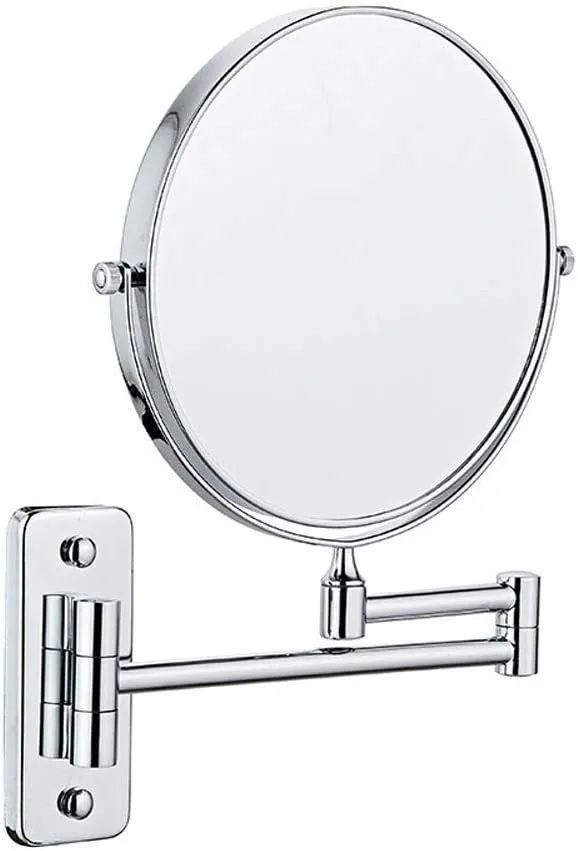 Wall Mounted Cosmetic Mirror 3X/1X Magnification Makeup Mirror Free Rotation for Beauty Makeup/Bathroom Shaving (Color : #3) (#7)