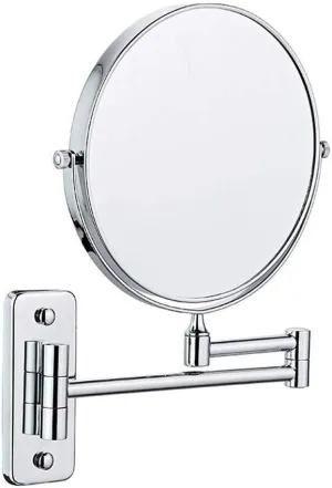 Wall Mounted Cosmetic Mirror 3X/1X Magnification Makeup Mirror Free Rotation for Beauty Makeup/Bathroom Shaving (Color : #3) (#7)