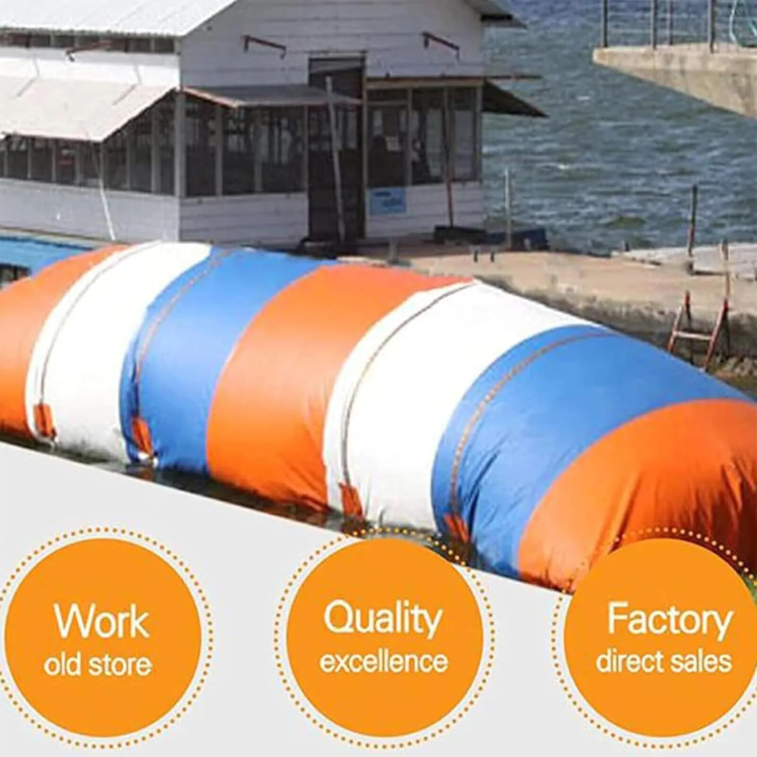 Water Inflatable Catapult Bag, Trampoline Water Toy, Water Platform Flow Bag, Extreme Jump Inflatable Bag, Inflatable Lake Jumping Air Bag for Adults and Children