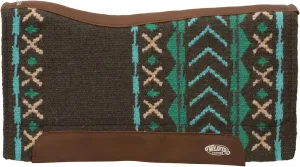 Weaver Leather Synergy Contoured Performance Saddle Pad, 33" L x 38" W - 1" Thick, Merino Wool