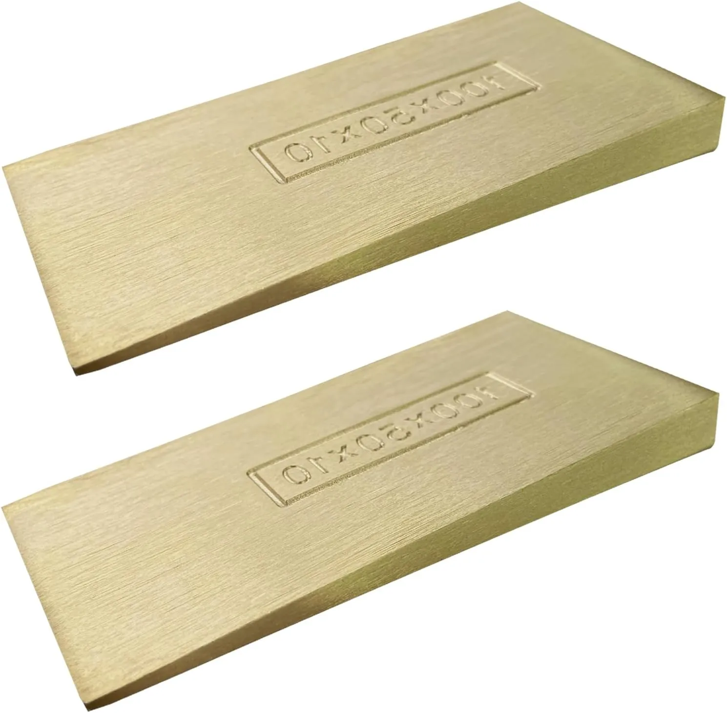 WEDO 2pcs Non-Sparking Flange Wedge Set, Spark-free Safety Flange Wedge,Aluminum Bronze,Die-Forged, Corrosion Resistant, DIN Standard, Size100*50 * 10mm(4”*2”*2/5”),Suit for Petrochemical Industry