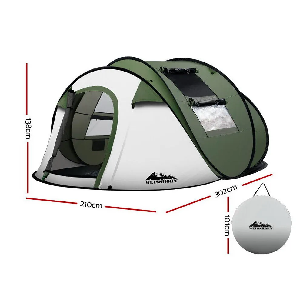 Weisshorn Instant Up Camping Tent 4-5 Person Pop up Tents Family Hiking Beach Dome-TAS_Metro