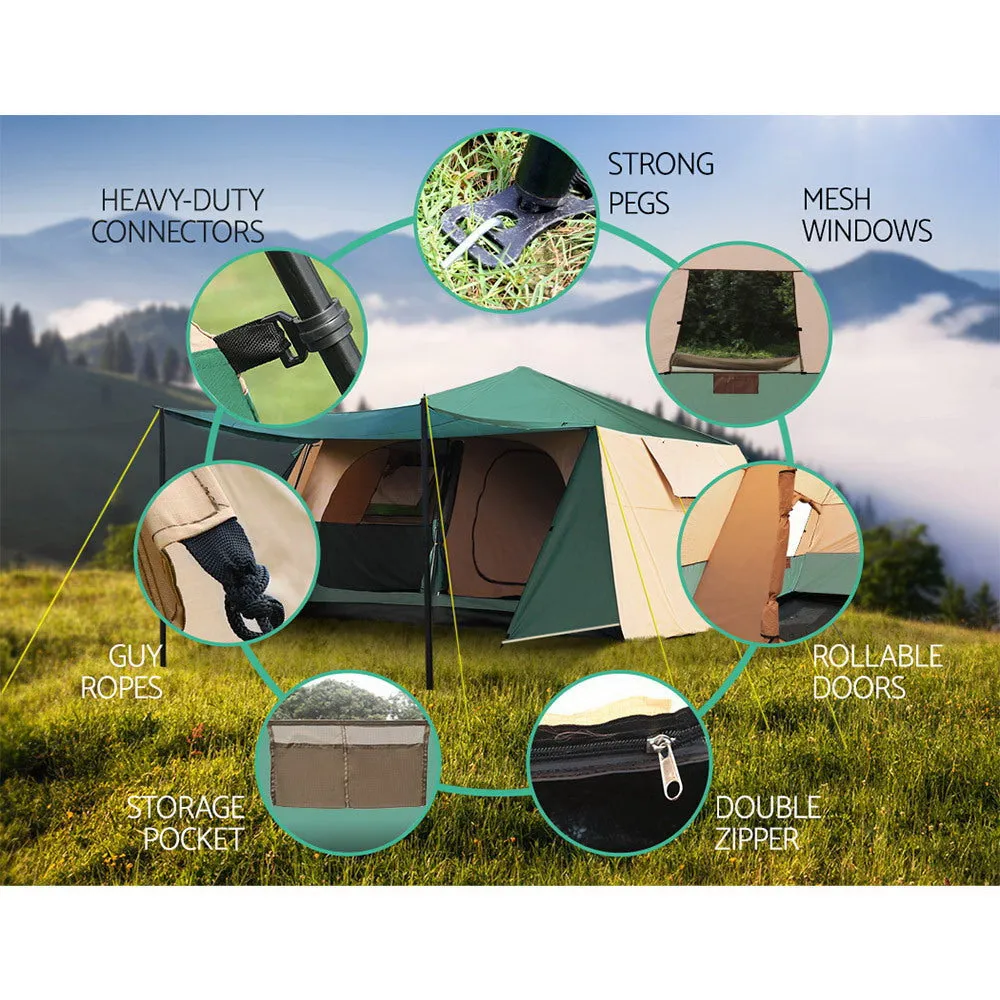 Weisshorn Instant Up Camping Tent 8 Person Pop up Tents Family Hiking Dome Camp-TAS_Rural