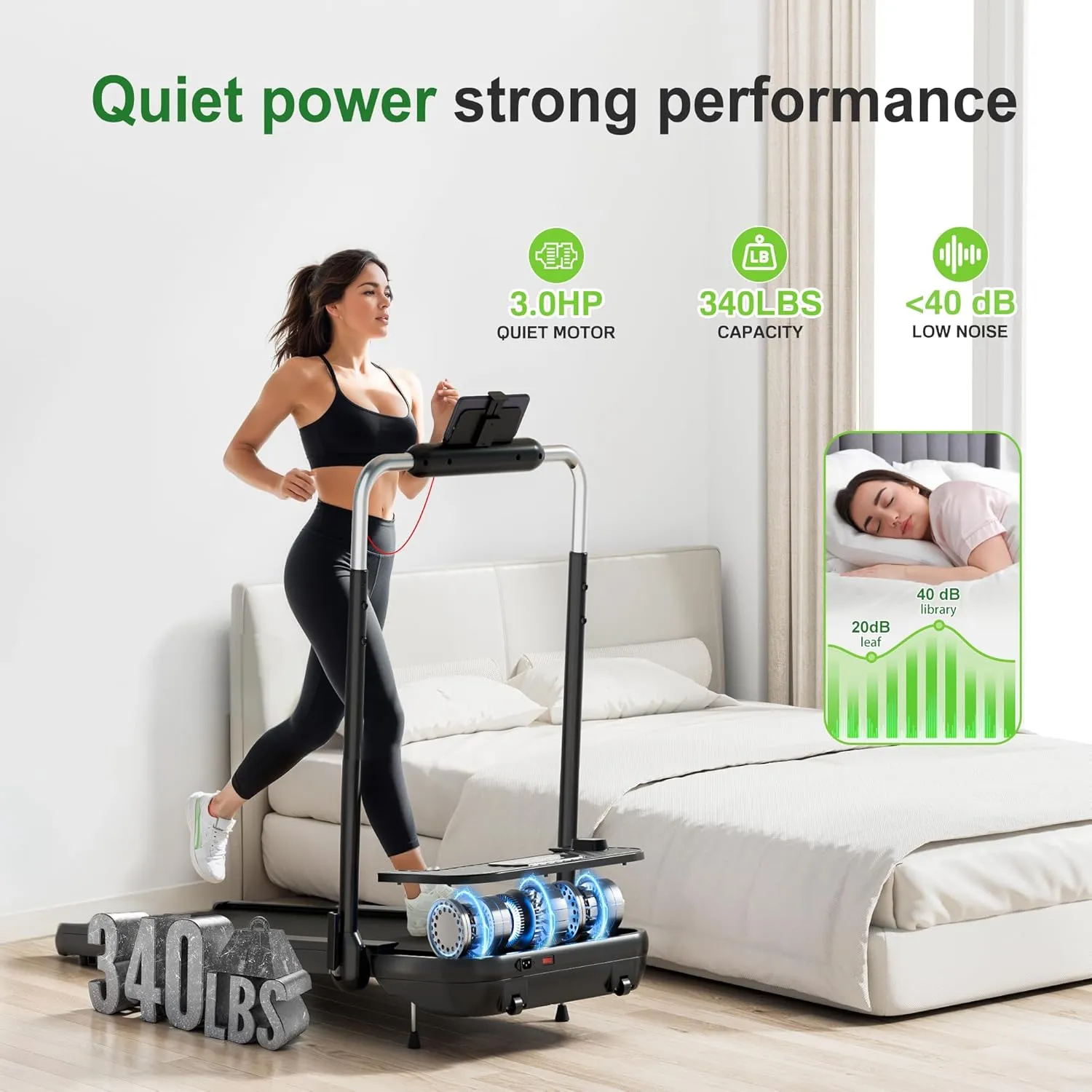 WELLFIT 2025 Upgraded 10% Incline Walking Pad – Auto & Manual Incline for Efficient Fat-Burn, Joint-Protective Shock-Absorbing Deck, 265/340 lb Capacity, Quiet Under-Desk Compact Treadmill for Home