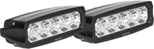 Westin 09-12232-PR Fusion5 Single Row LED Light Bar 5.5 in. Flex with 3W (Set of 2)