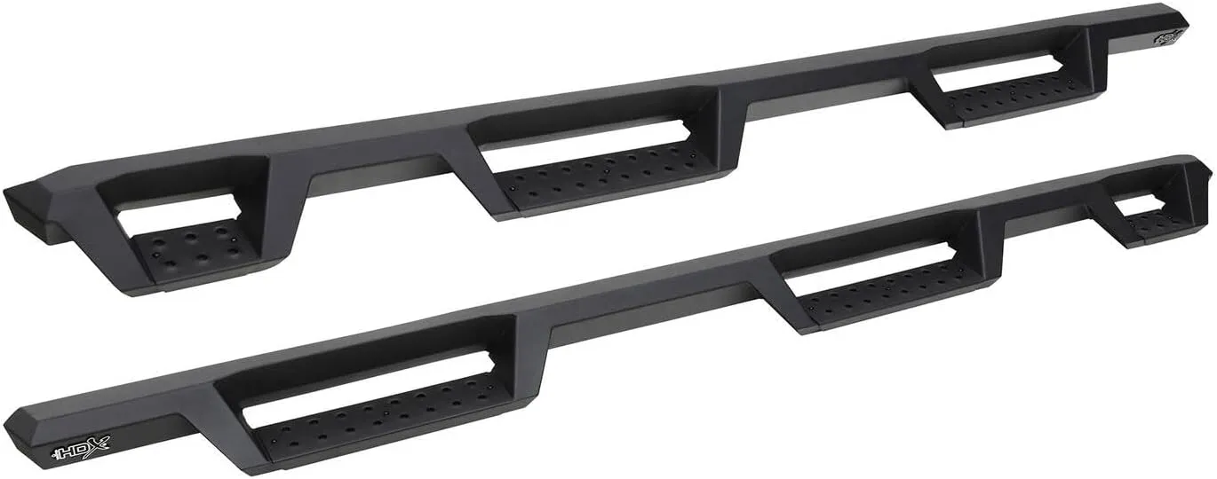 Westin 56-534685 HDX Drop Wheel to Wheel Nerf Bars fits 2019-2025 Silverado Sierra 1500 Crew Cab (5.5 Bed) (Exc 2019 Silverado LD/Sierra 1500 Limited) Textured Black Pair