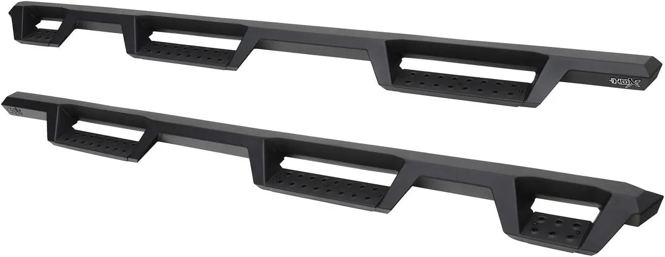 Westin 56-534685 HDX Drop Wheel to Wheel Nerf Bars fits 2019-2025 Silverado Sierra 1500 Crew Cab (5.5 Bed) (Exc 2019 Silverado LD/Sierra 1500 Limited) Textured Black Pair