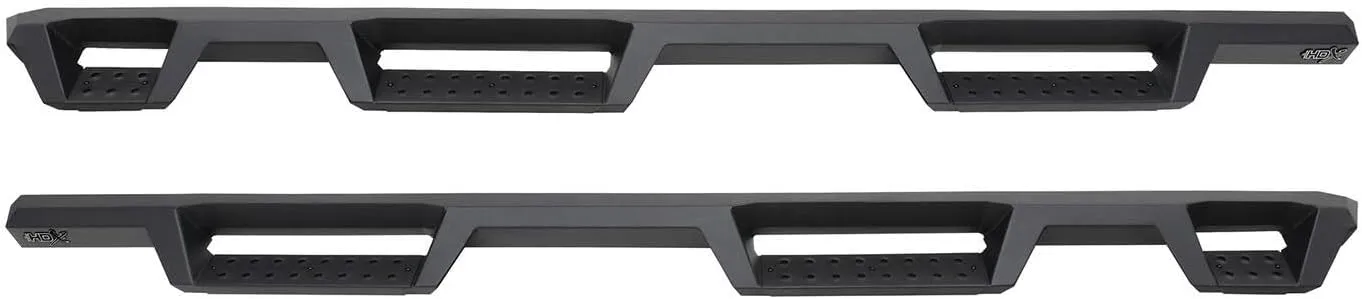 Westin 56-534685 HDX Drop Wheel to Wheel Nerf Bars fits 2019-2025 Silverado Sierra 1500 Crew Cab (5.5 Bed) (Exc 2019 Silverado LD/Sierra 1500 Limited) Textured Black Pair