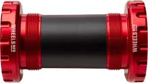 Wheels Mfg BSA Bottom Bracket - ABEC-3 Red, 24Mm, Shimano MTB