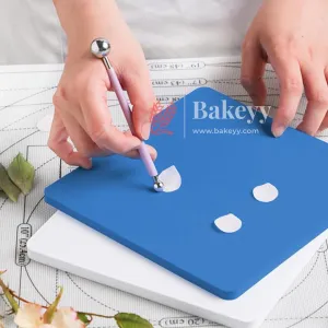 White and Blue Foam Pads | Fondant Flower Modeling Kit | Foam Pads or Cake Decoration|