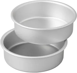 Wilton Small and Tall Aluminum 2 x 6-inch Layer Cake Pan Set, 2- Piece