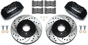 Wilwood 140-12996-D Brake Kit with Drilled Rotors, Black, Front