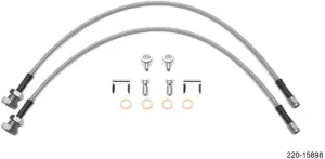Wilwood Flexline Kit 24in 7/16-20in Banjo - 5/8-26in Male Bulkhead (Fits D52 Caliper)