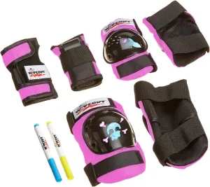 Wipeout Dry Erase Kids Pad Set with Knee Pads, Elbow Pads, and Wristguards