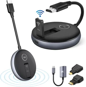 Wireless HDMI G9R PRO- Transmitter and Receivers,165FT/50M Multi-TV Extender Kit, Heat-Control Tech, Plug and Play, 5.8G/2.4G @60Hz- Stream Wirelessly from Laptop/PC to Multiple TV/Monitor