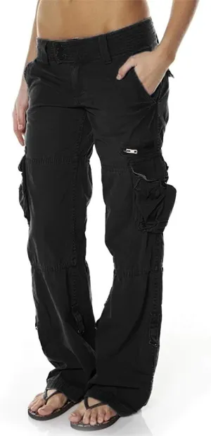 Women's Tactical Active Loose Multi-Pockets Cargo Pants Casual Combat Military Trouser