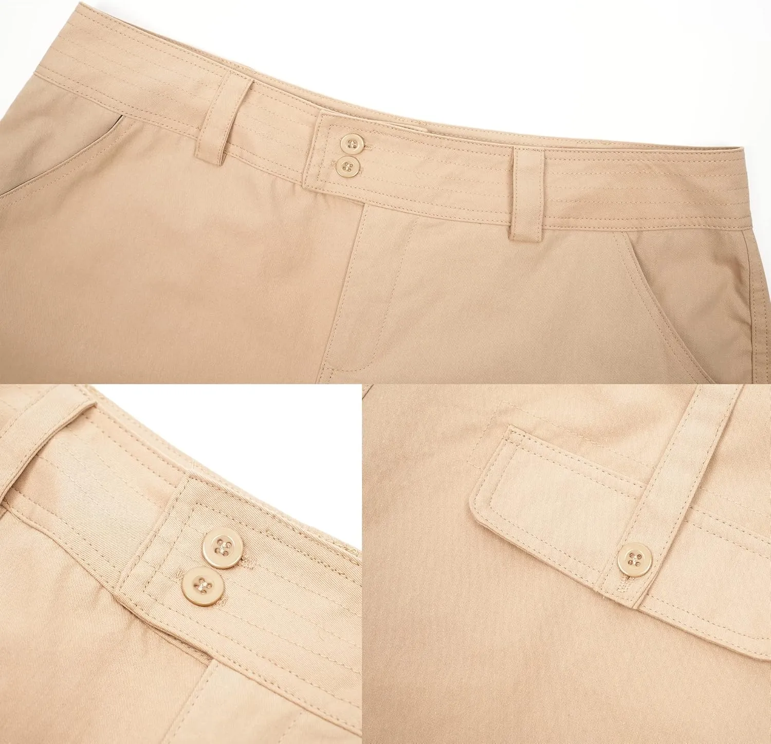 Women's Tactical Active Loose Multi-Pockets Cargo Pants Casual Combat Military Trouser