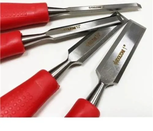 Wood Chisel Set Woodworking Bevel Edge Hand Carpentry 4PC - 1/4 1/2 3/4 1"