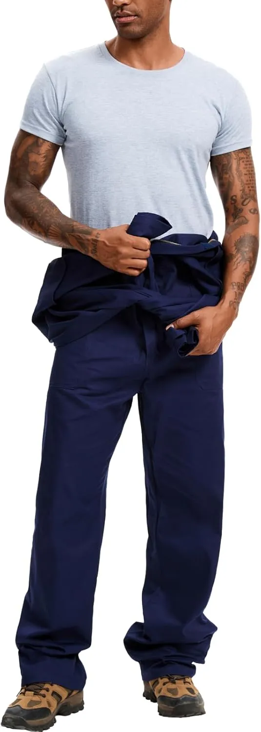 WORK IDEA Men's Coveralls Long Sleeve Cotton Twill Workwear Coverall Relaxed Fit