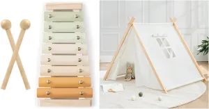Xylophone and Kids Play Tent Bundled by Comfy Cubs