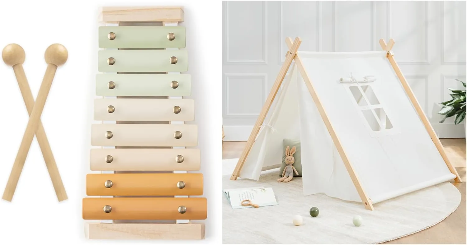 Xylophone and Kids Play Tent Bundled by Comfy Cubs