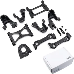 Yeah Racing Aluminum Upgrade Parts Set for Traxxas TRX-4 Black #TRX4-S03BK