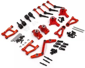 Yeah Racing TATT-S06RD Rapid Performance Essential Upgrade Kit Red : Tamiya TT01/E