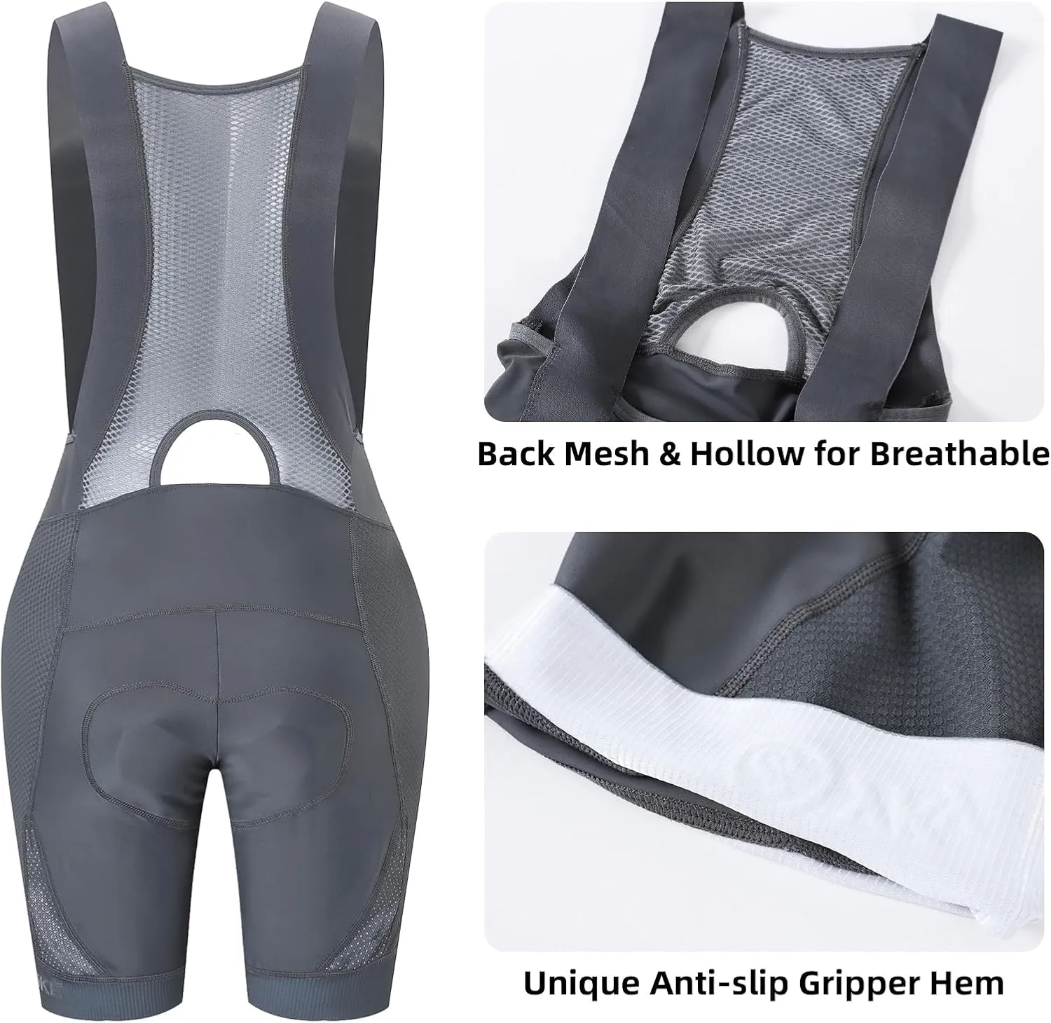 YKYWBIKE Cycling Bibs Women,Padded Bike Shorts Women,6 Hours Cycling Bib Shorts,Road Bike Mountain Biking Shorts