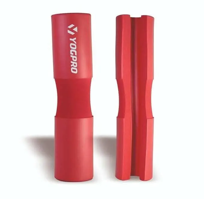 Yogpro Barbell Pad Squat Pad- Shoulder Support for Squats, Lunges & Hip Thrusts ﻿﻿﻿﻿﻿ (Red)