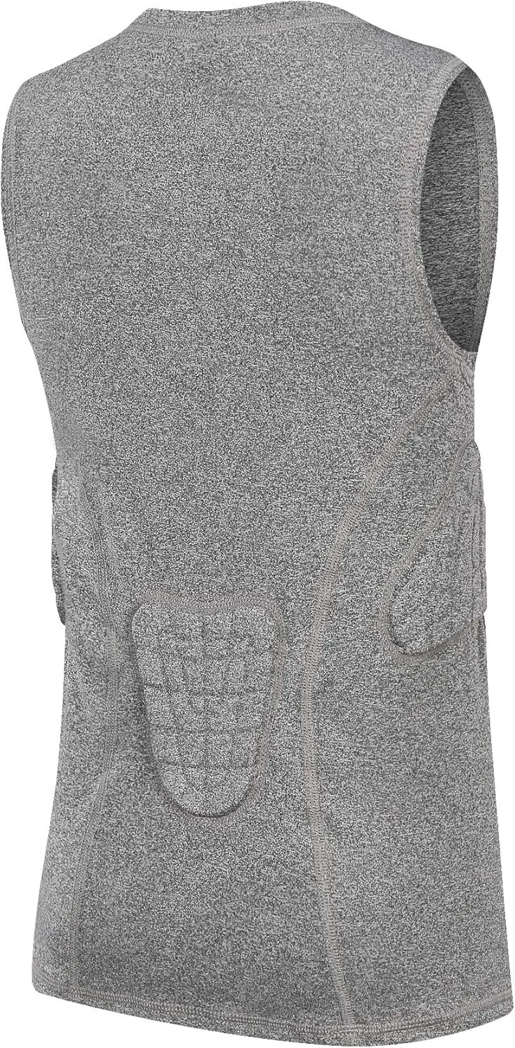 Youth Padded Compression Shirt Vest Rib Chest Protector Football Baseball
