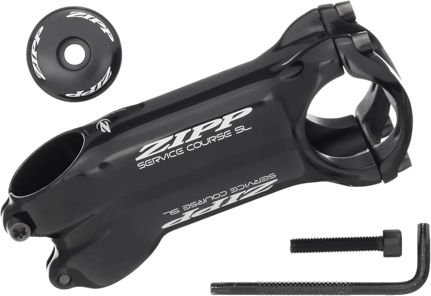 Zipp Service Course Sl Stem Polished Black, 90Mm/-17Deg