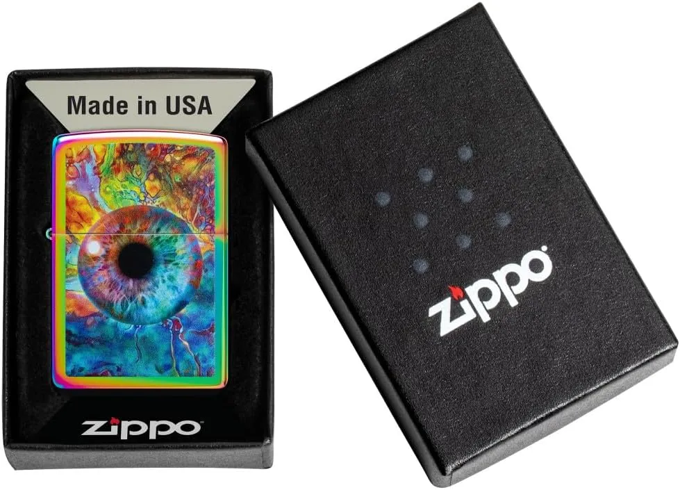 Zippo Spacey Eye Design Multi Color Pocket Lighter