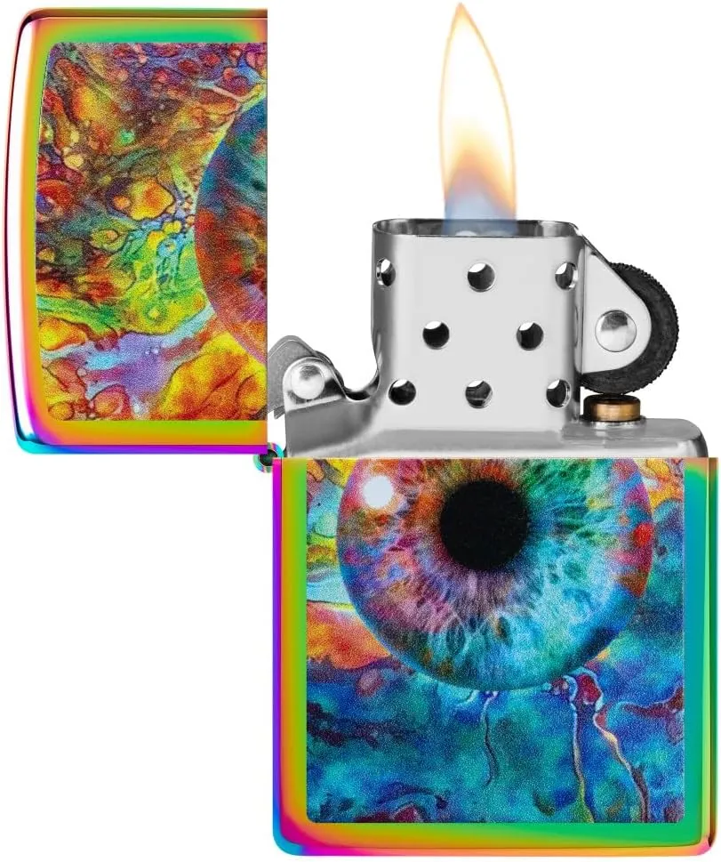 Zippo Spacey Eye Design Multi Color Pocket Lighter